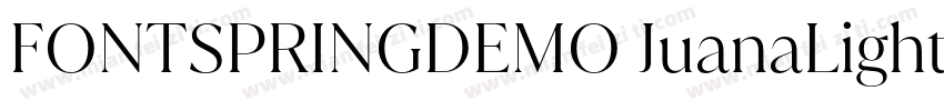 FONTSPRINGDEMO JuanaLightRegular字体转换
